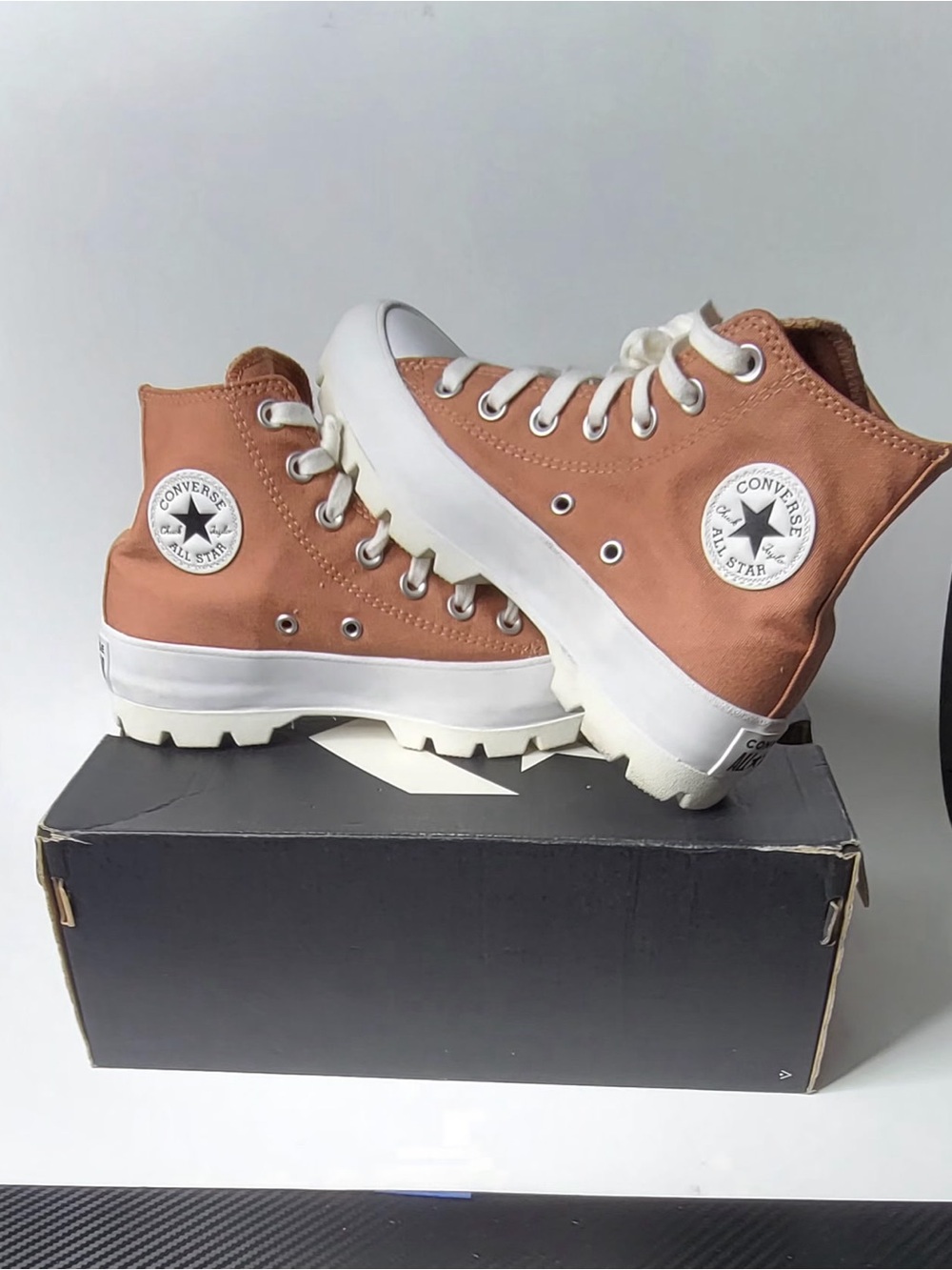 Converse Run Star Hike High Top Sneakers - Rust Pink